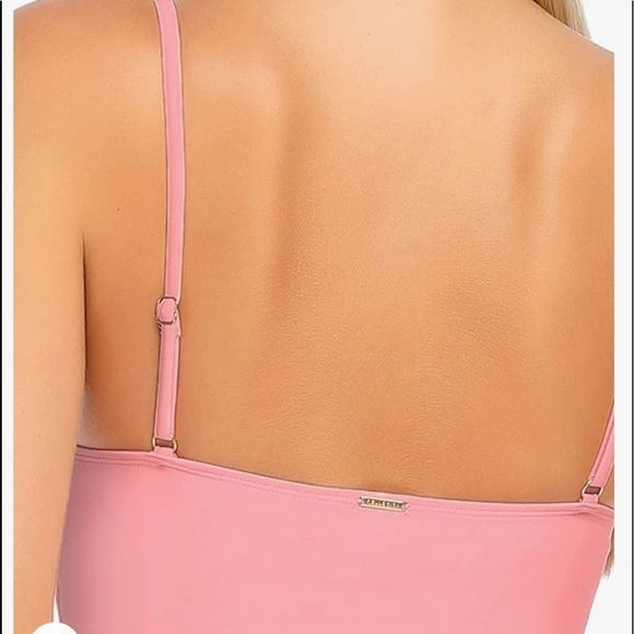 RELLECIGA High Cut Bandeau One Piece Swimsuits with Adjustable Shoulder Straps L - Picture 5 of 5